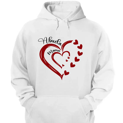 Heart in Heart Mom & Grandma – Personalized Light Color Shirt, Custom Gift for Mothers & Grandmothers  Ezcustomize