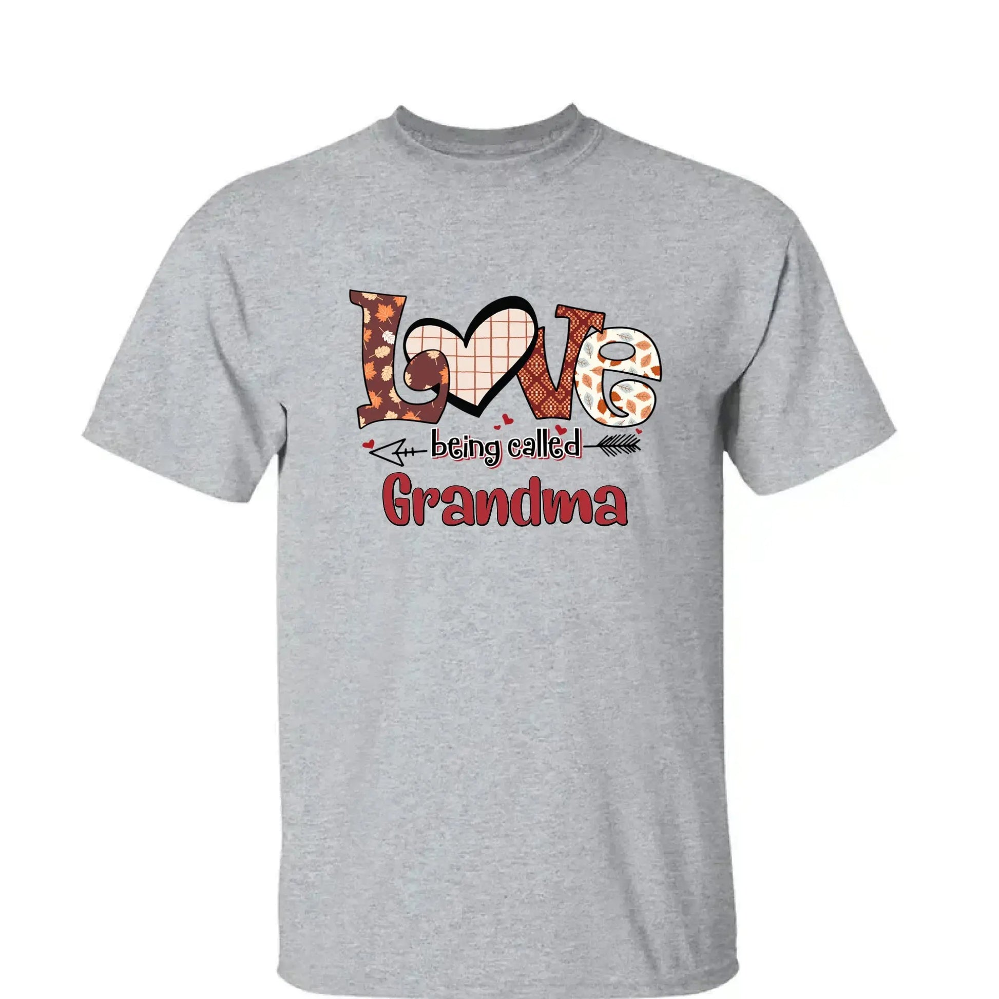 Hello Fall Love Being Called Grandma - Personalized Custom T Shirt - Gift for Grandma/Nana/Mimi, Mom, Wife, Grandparent  Ezcustomize