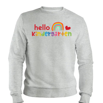 Hello Kindergarten Rainbow Shirt – Personalized Back to School T-Shirt – Cute First Day of School Gift for Kids, Girls or Boys  Ezcustomize