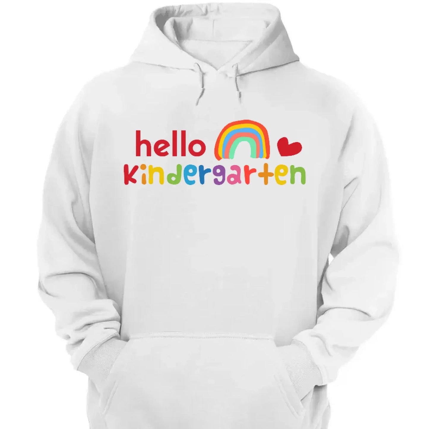Hello Kindergarten Rainbow Shirt – Personalized Back to School T-Shirt – Cute First Day of School Gift for Kids, Girls or Boys  Ezcustomize