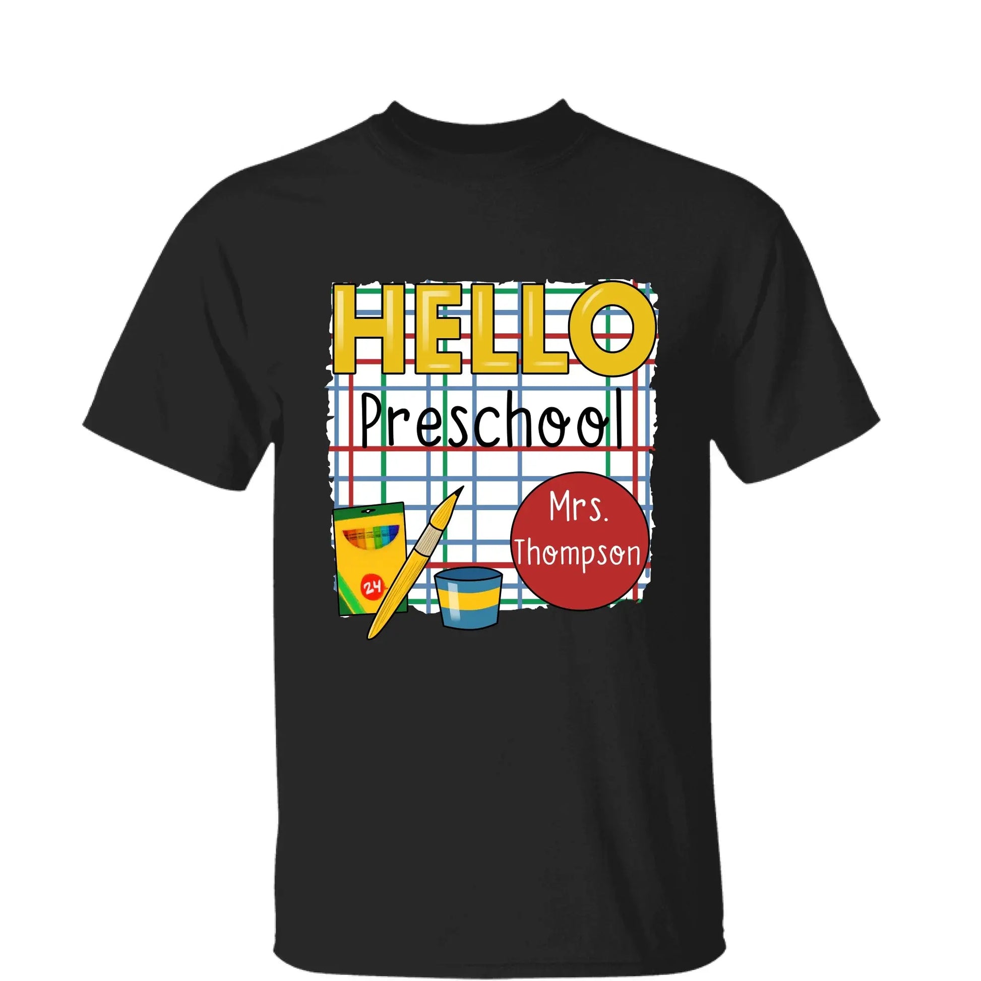 Hello School Back to School Shirt – Personalized Teacher T-Shirt with Name & Grade, First Day of School Outfit  Ezcustomize