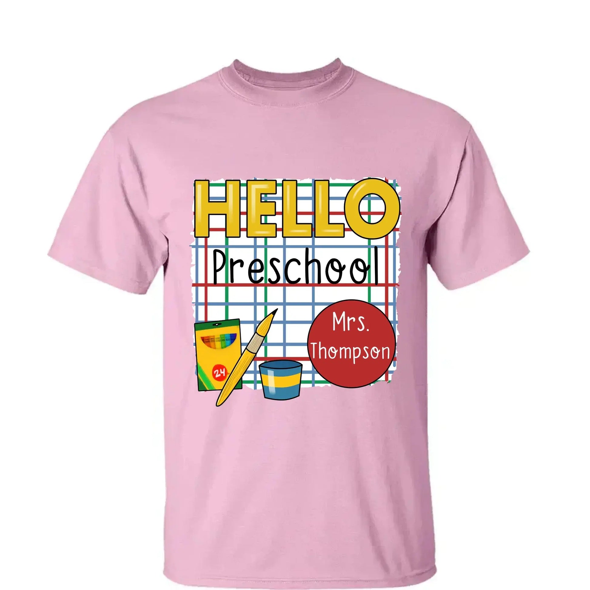 Hello School Back to School Shirt – Personalized Teacher T-Shirt with Name & Grade, First Day of School Outfit  Ezcustomize