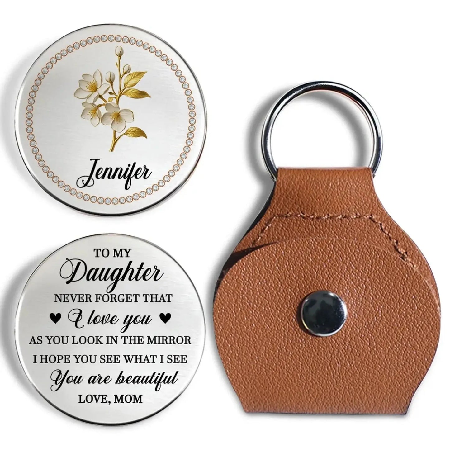 How Beautiful You Are – Personalized Custom 3D Effect Pocket Hug Token – Gift For Daughter/Granddaughter  Ezcustomize