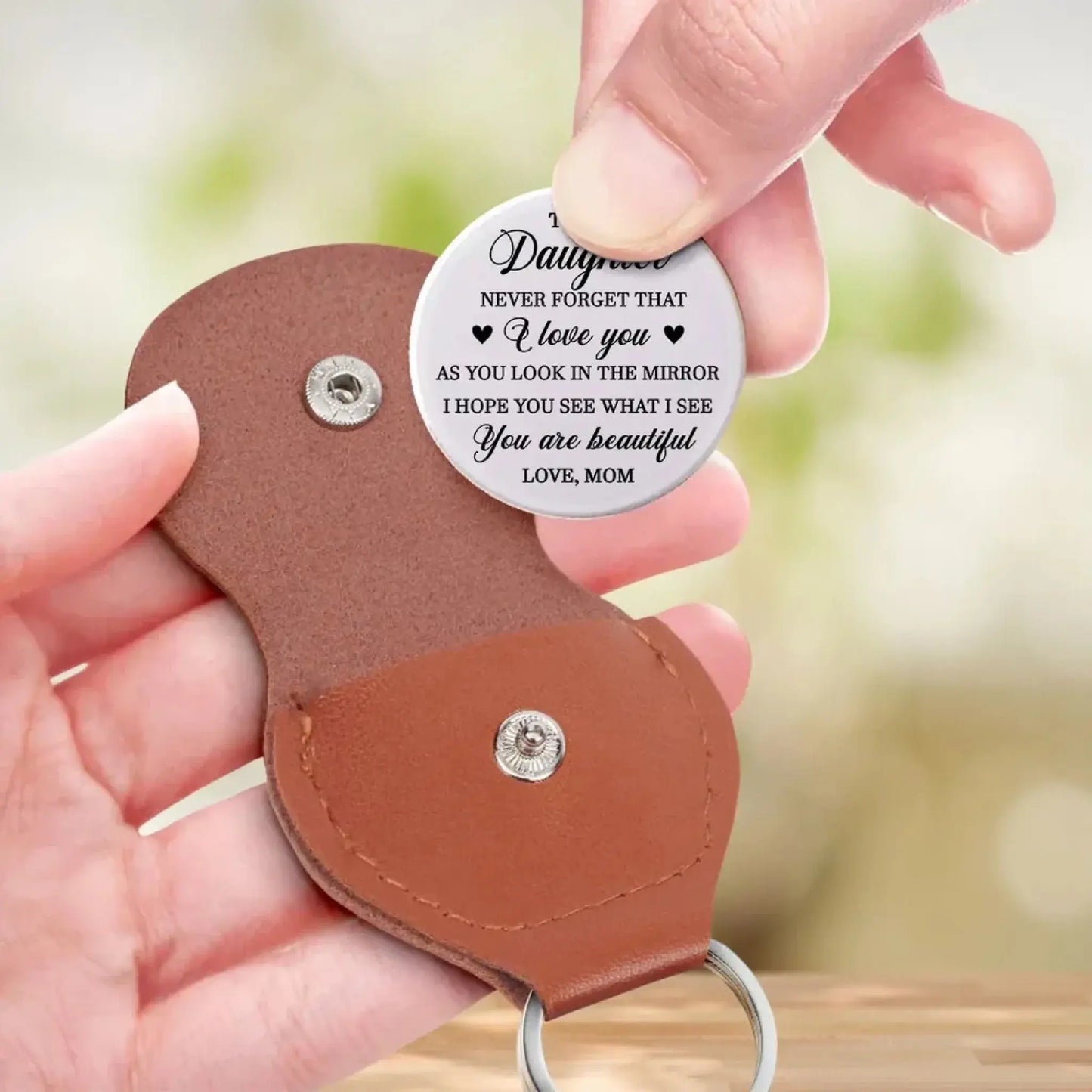 How Beautiful You Are – Personalized Custom 3D Effect Pocket Hug Token – Gift For Daughter/Granddaughter  Ezcustomize