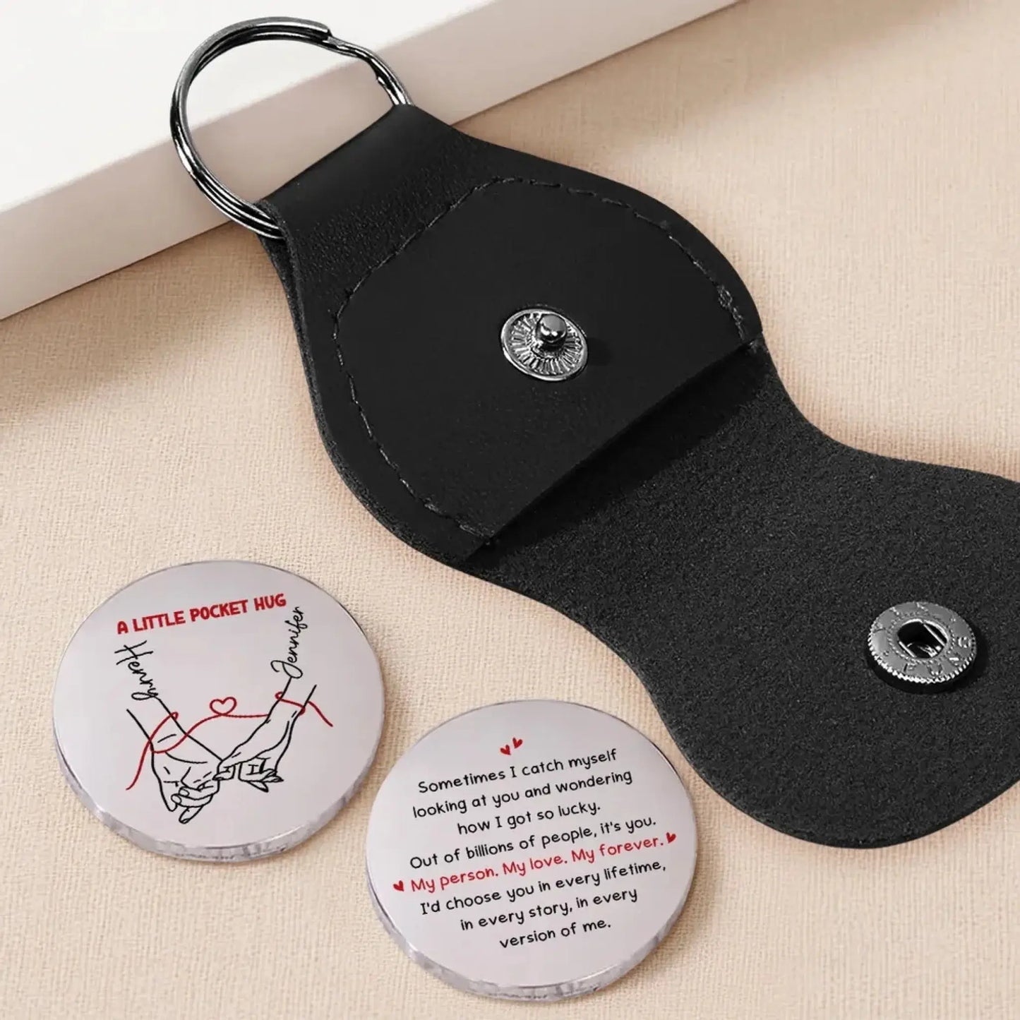 How Lucky I Am – Personalized Custom Pocket Hug Token – Meaningful Anniversary & Valentine’s Day Keepsake Gift for Him or Her  Ezcustomize
