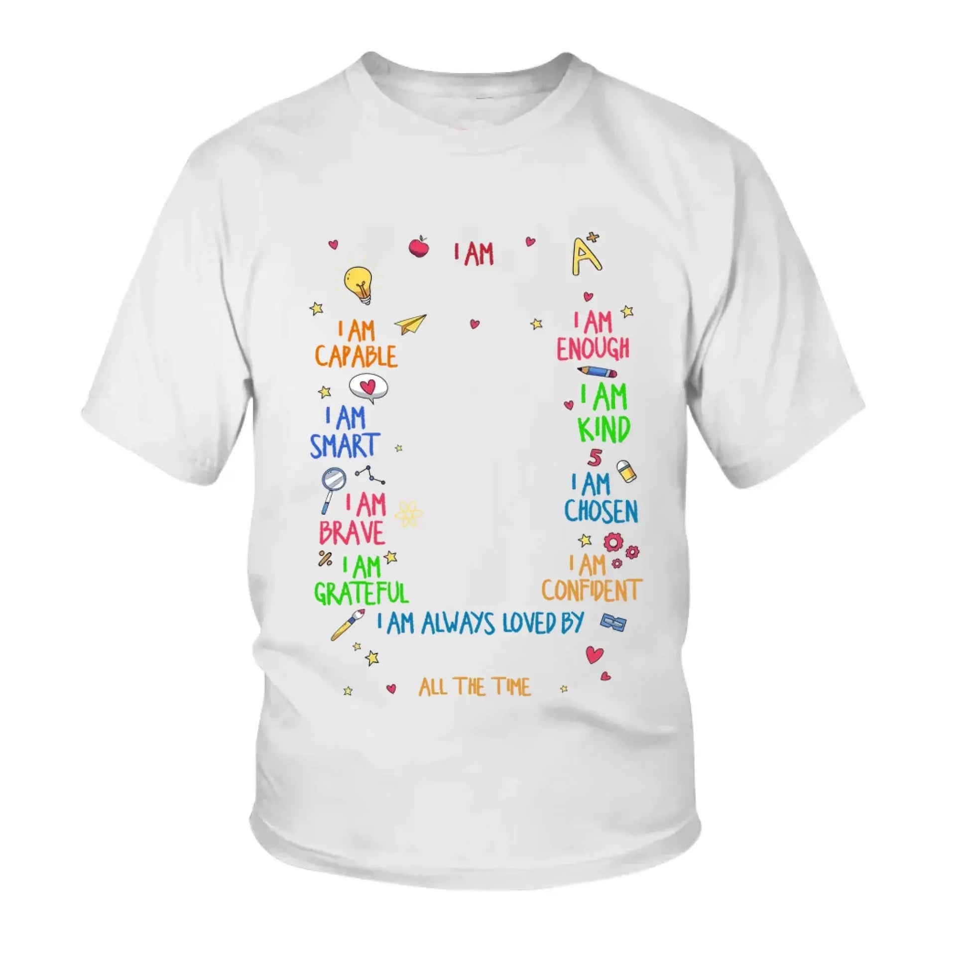 white youth shirt