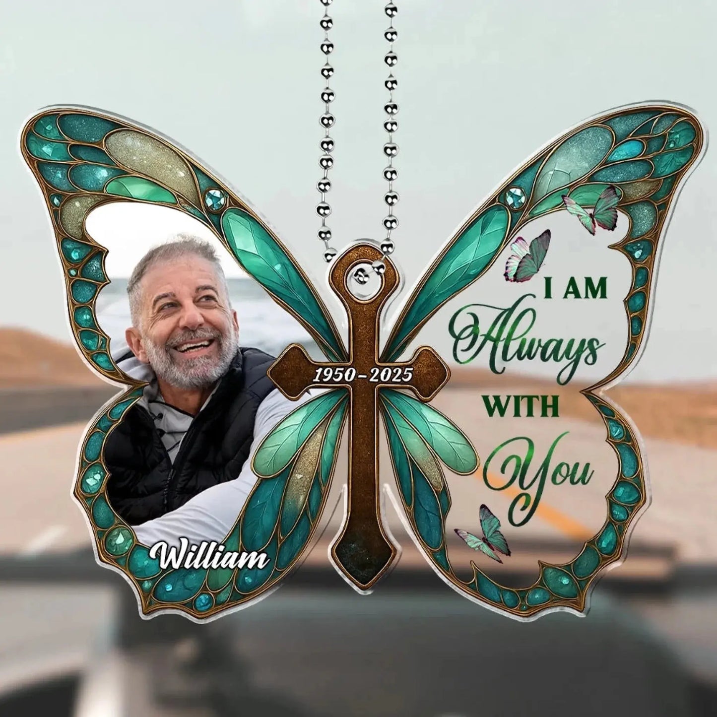 I Am Always With You Butterfly Memorial Photo - Personalized Ornament - Gift for Loved One, Family, Friends, Bereavement, Sympathy  Ezcustomize