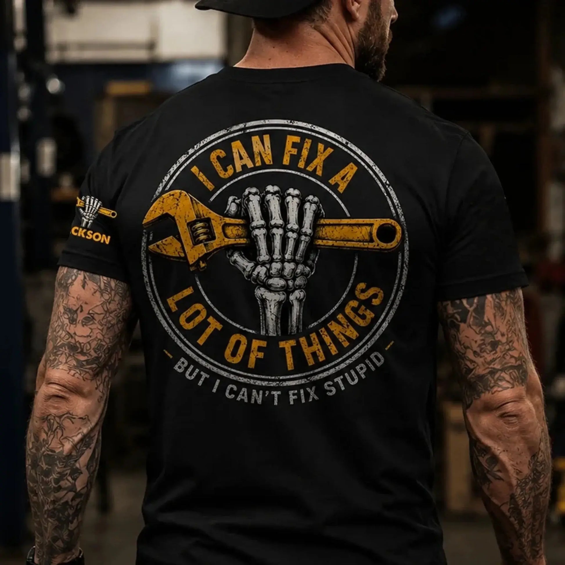 I-Can-Fix-A-Lot-Of-Things-But-I-Can_t-Fix-Stupid-With-Name-On-Sleeve-Personalized-Shirt-1