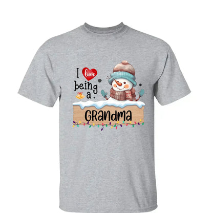 I Love Being A Grandma Shirt – Personalized Christmas Sweatshirt with Stockings and Kids’ Names – Custom Holiday Gift for Grandma or Nana  Ezcustomize