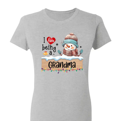 I Love Being A Grandma Shirt – Personalized Christmas Sweatshirt with Stockings and Kids’ Names – Custom Holiday Gift for Grandma or Nana  Ezcustomize