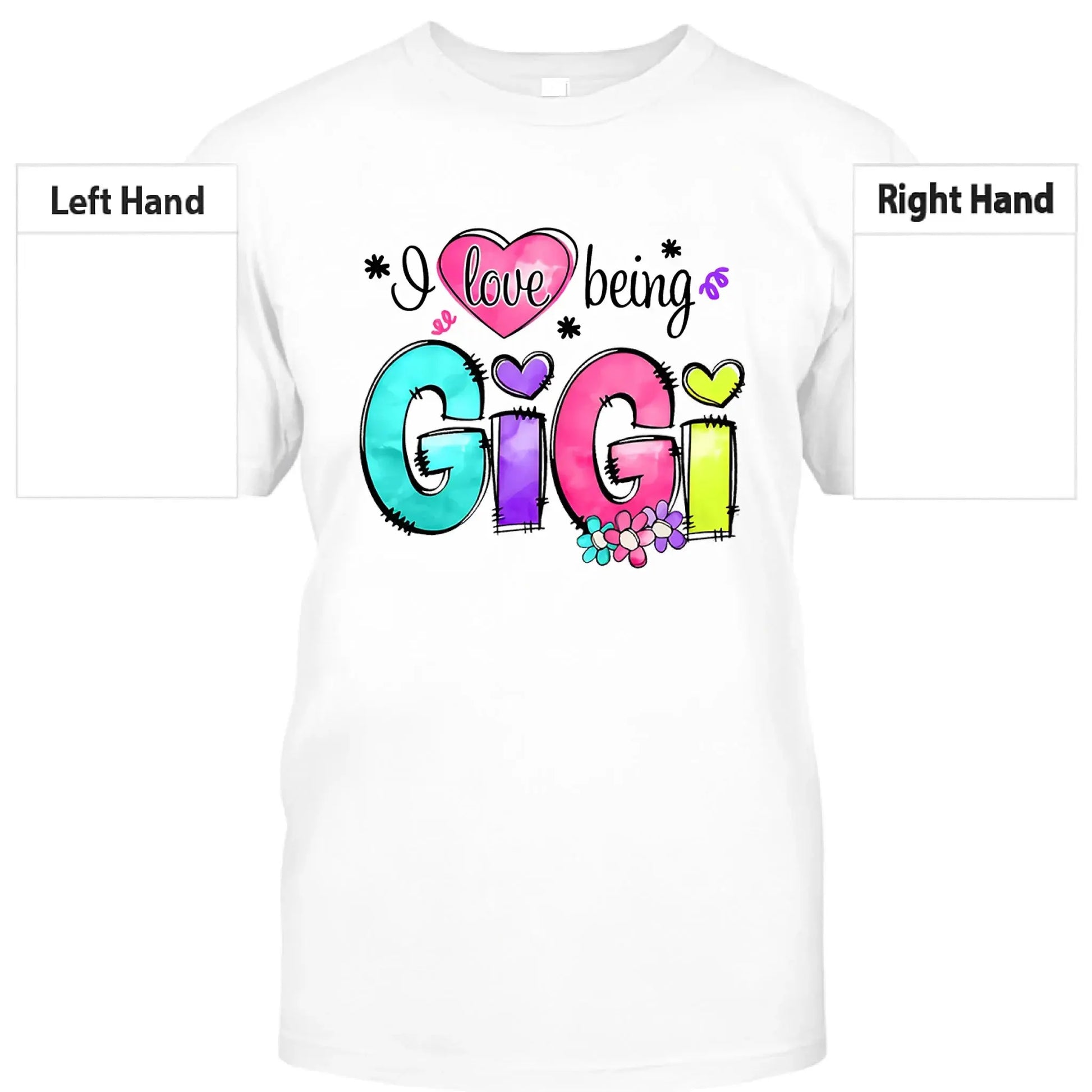 I Love Being Gigi Shirt – Personalized Custom Grandma/Nana Tee with Grandkids’ Names, Cute Gift for Gigi or Nana  Ezcustomize