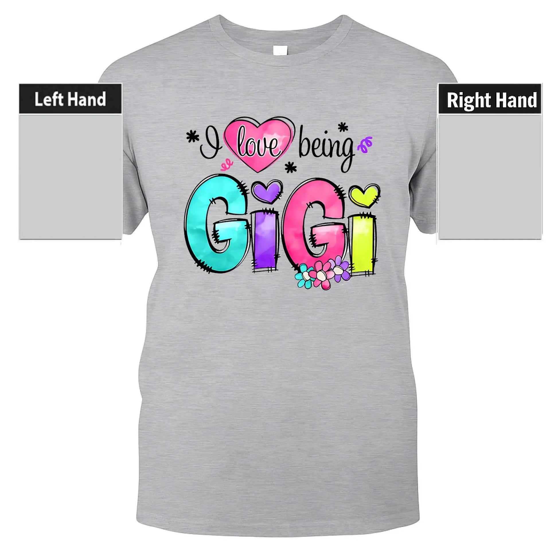 I Love Being Gigi Shirt – Personalized Custom Grandma/Nana Tee with Grandkids’ Names, Cute Gift for Gigi or Nana  Ezcustomize