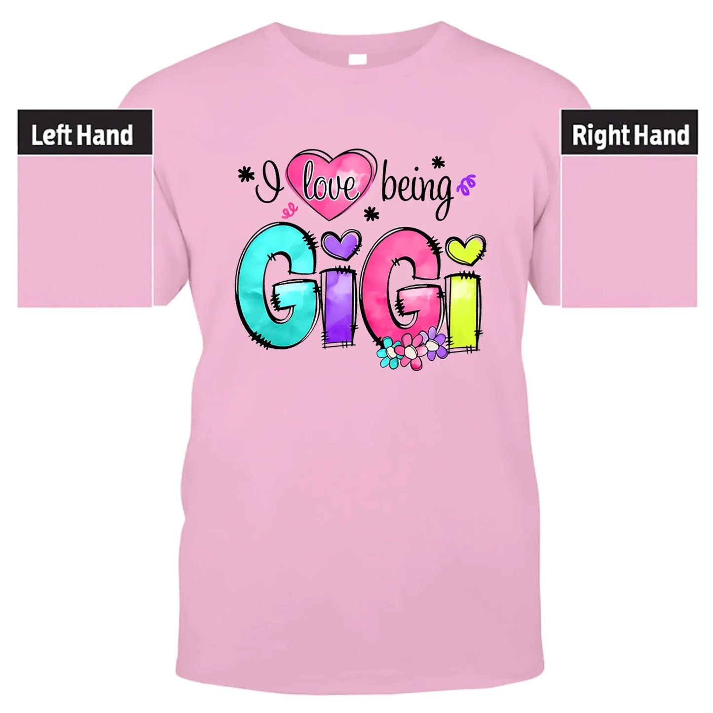 I Love Being Gigi Shirt – Personalized Custom Grandma/Nana Tee with Grandkids’ Names, Cute Gift for Gigi or Nana  Ezcustomize