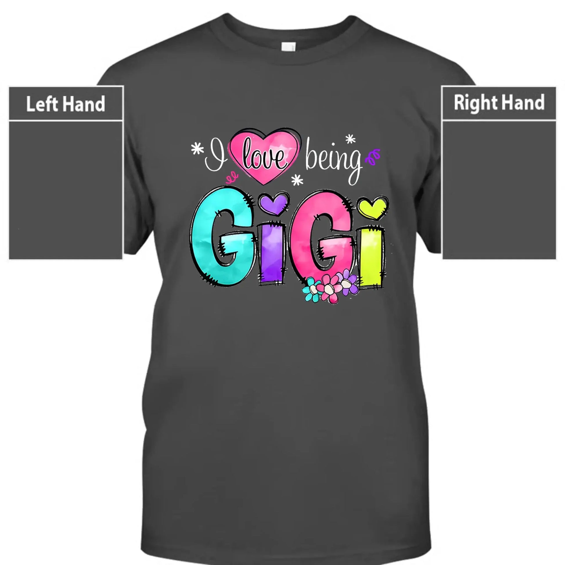 I Love Being Gigi Shirt – Personalized Custom Grandma/Nana Tee with Grandkids’ Names, Cute Gift for Gigi or Nana  Ezcustomize