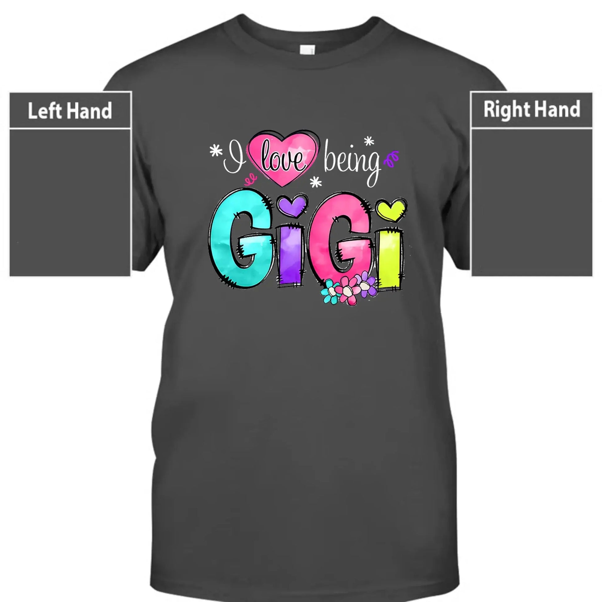 I Love Being Gigi Shirt – Personalized Custom Grandma/Nana Tee with Grandkids’ Names, Cute Gift for Gigi or Nana  Ezcustomize