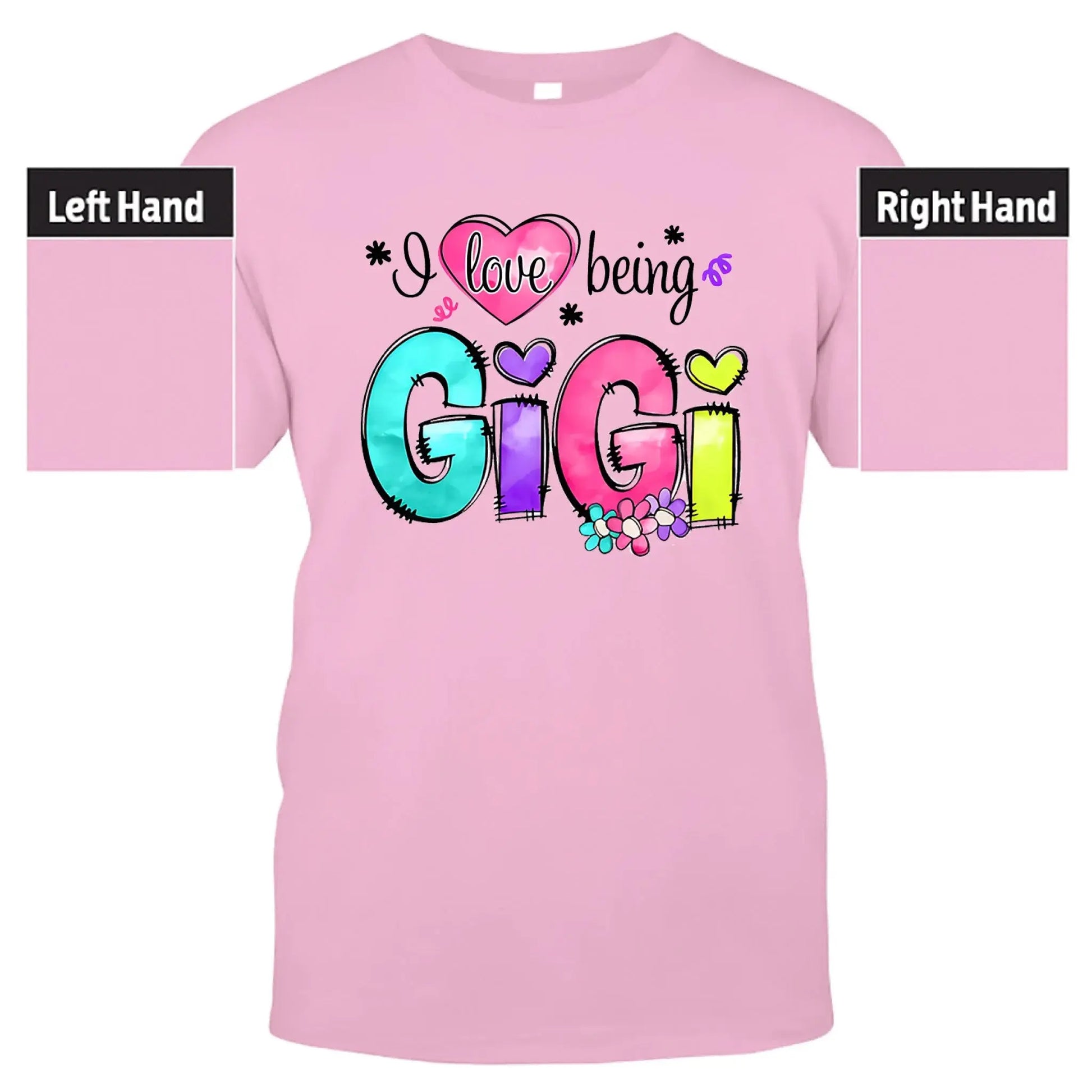I Love Being Gigi Shirt – Personalized Custom Grandma/Nana Tee with Grandkids’ Names, Cute Gift for Gigi or Nana  Ezcustomize