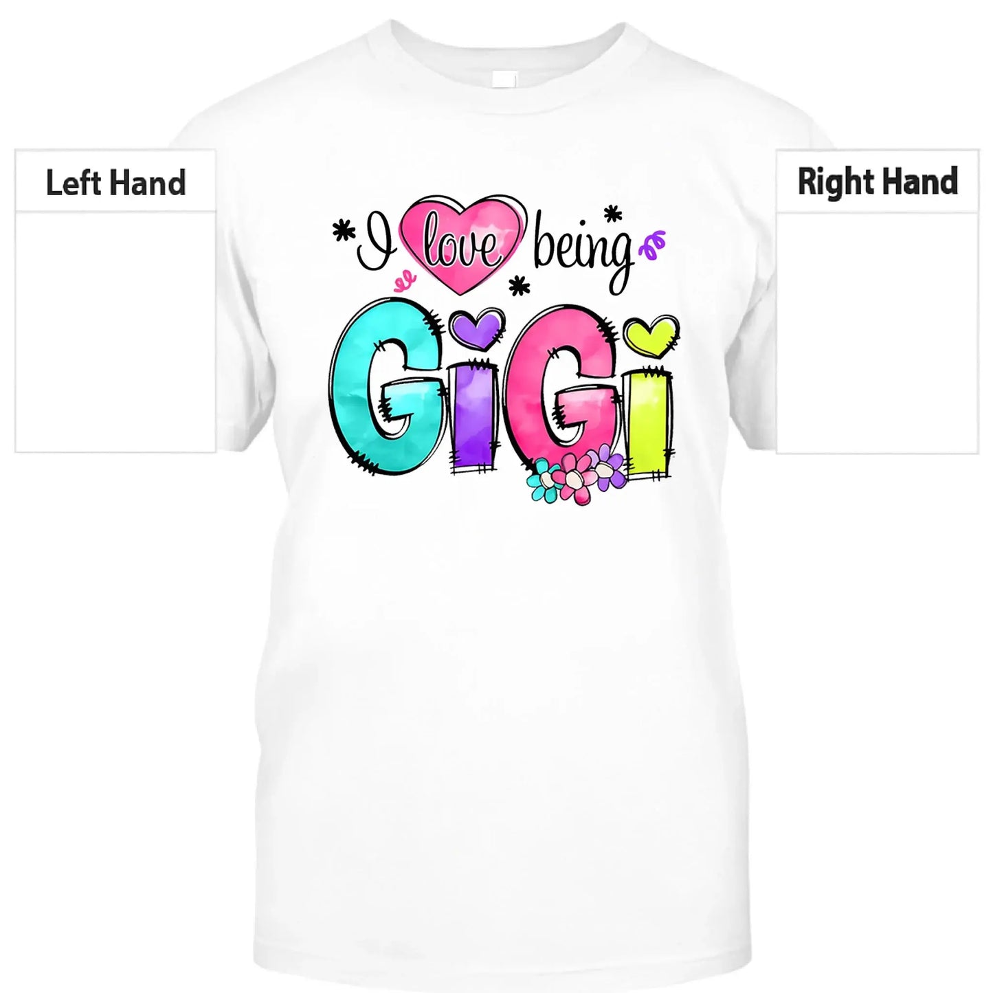 I Love Being Gigi Shirt – Personalized Custom Grandma/Nana Tee with Grandkids’ Names, Cute Gift for Gigi or Nana  Ezcustomize