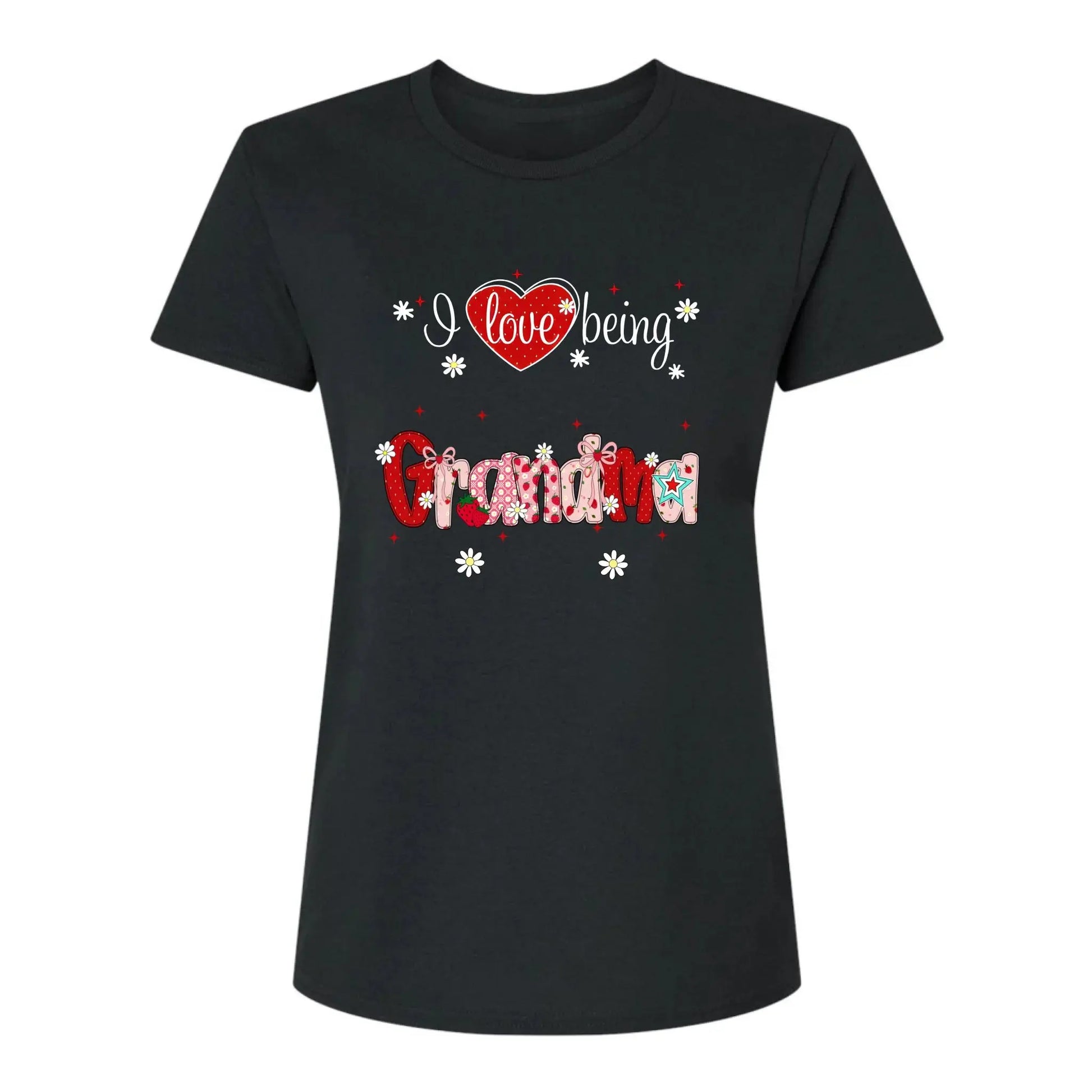 I Love Being a Grandma Shirt – Personalized Strawberry Grandma Tee with Grandkids' Names – Cute Summer Gift for Nana, Gigi, or Grandma  Ezcustomize