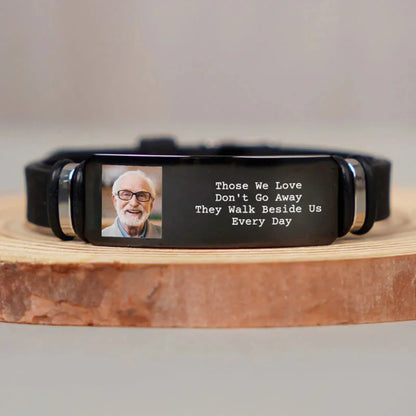 "I Will Carry You" - Photo Engraved Bracelet - Personalized Sympathy Gift  Ezcustomize