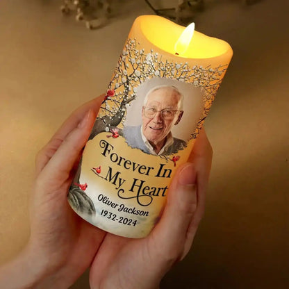 I'm Always With You Custom Photo Memorial - Personalized Flameless LED Candle - Gift for Family, Parents, Grandparents, Kids and Besties  Ezcustomize