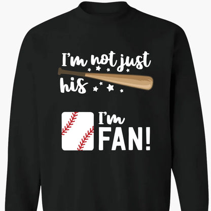 I’m Not Just His Grandma, I’m His #1 Fan – Personalized T-Shirt – Custom Sports Gift for Proud Grandmas and Fans  Ezcustomize