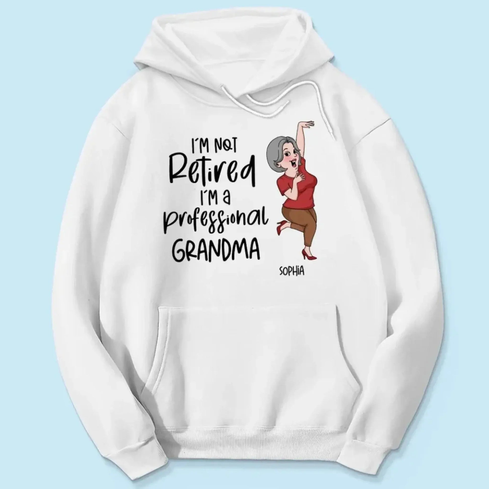 I'm Not Retired I'm A Professional Grandma Grandpa Personalized Shirt, Funny Retirement Gift For Colleagues, Mom, Dad  Ezcustomize