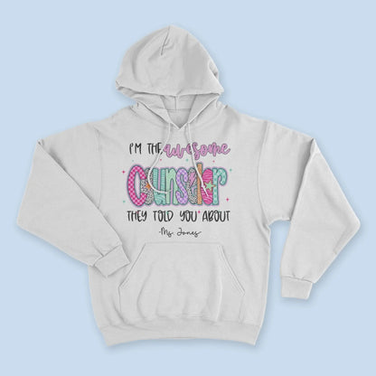 I'm the Awesome Teacher They Told You About Shirt – Custom Job Title & Name, Back to School Gift for Educators  Ezcustomize
