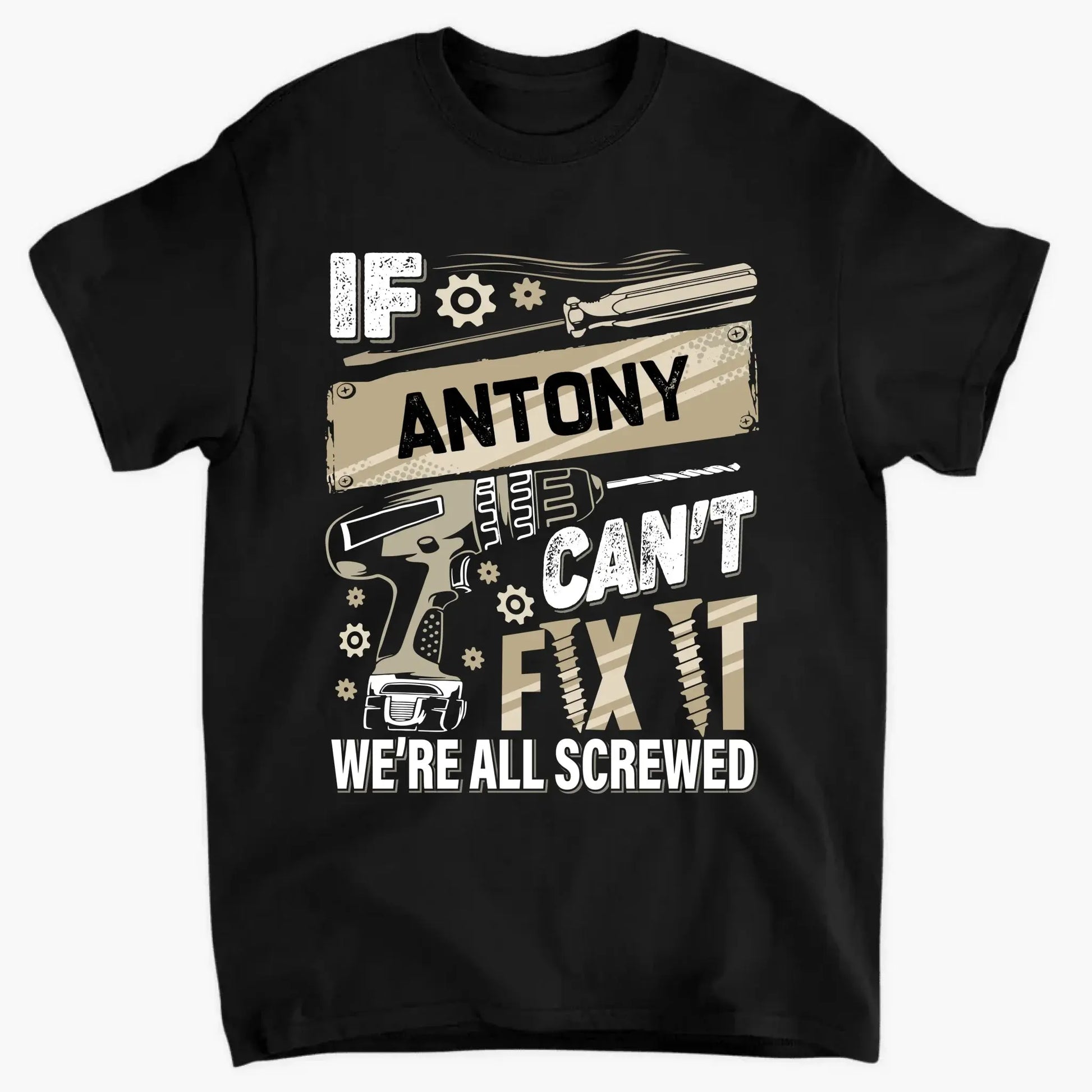 If Dad Can’t Fix It T-Shirt – Personalized Funny Repair Shirt for Dad – Father’s Day or Birthday Gift for Handy Dad  Ezcustomize