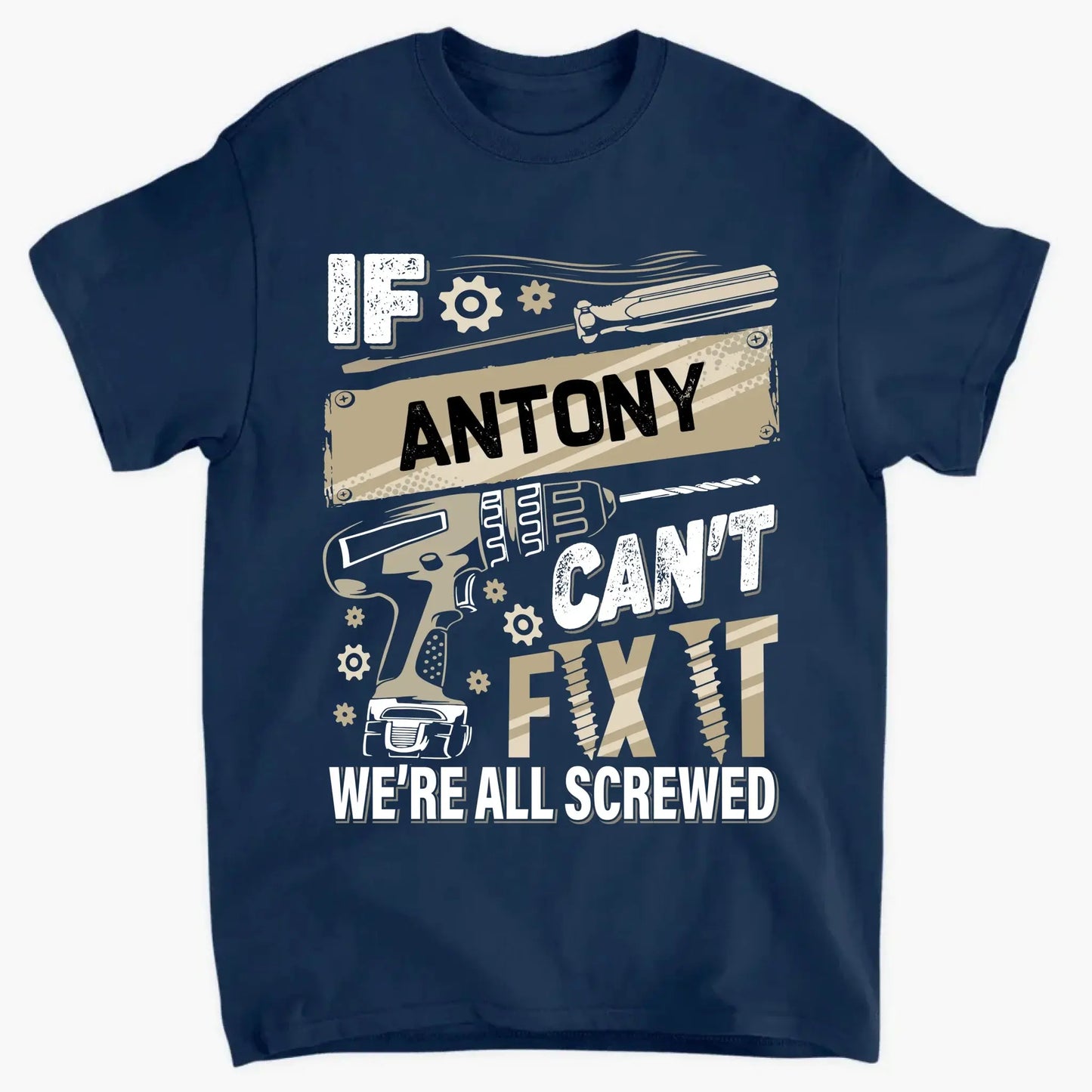 If Dad Can’t Fix It T-Shirt – Personalized Funny Repair Shirt for Dad – Father’s Day or Birthday Gift for Handy Dad  Ezcustomize