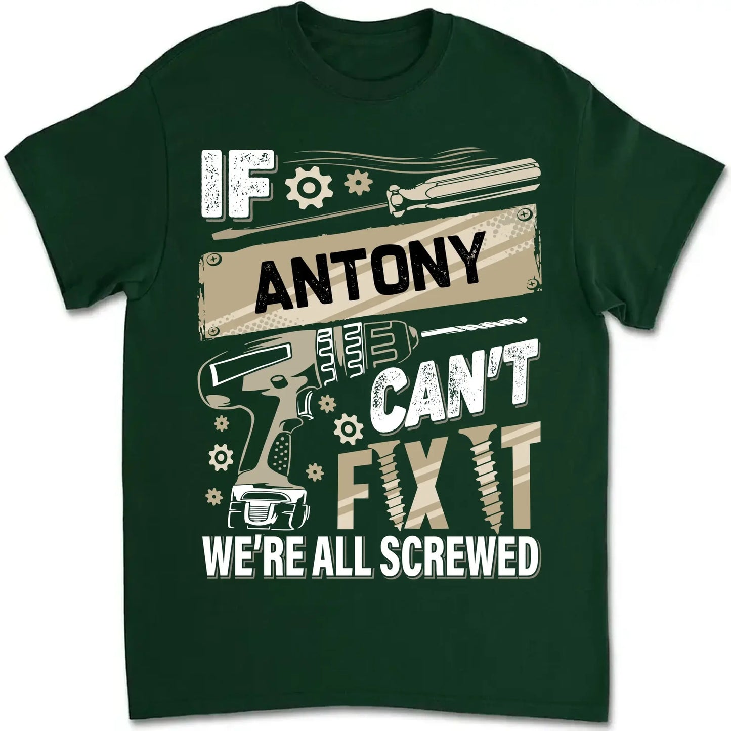 If Dad Can’t Fix It T-Shirt – Personalized Funny Repair Shirt for Dad – Father’s Day or Birthday Gift for Handy Dad  Ezcustomize