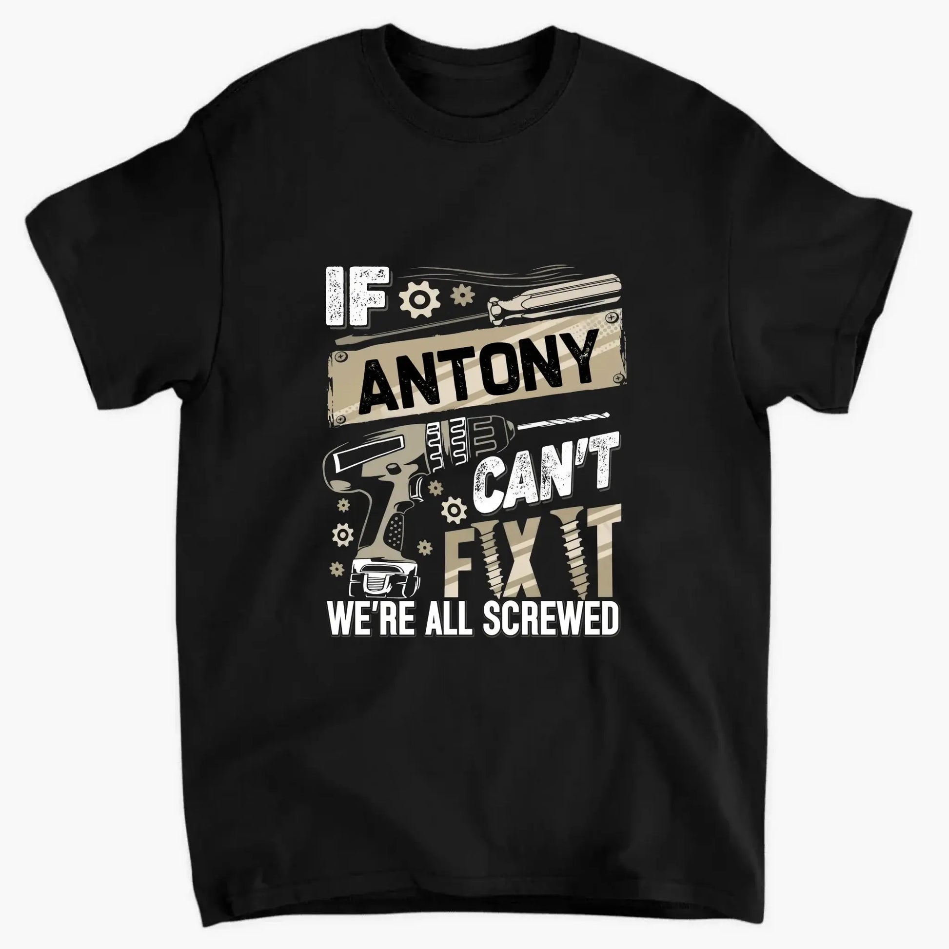 If Dad Can’t Fix It T-Shirt – Personalized Funny Repair Shirt for Dad – Father’s Day or Birthday Gift for Handy Dad  Ezcustomize