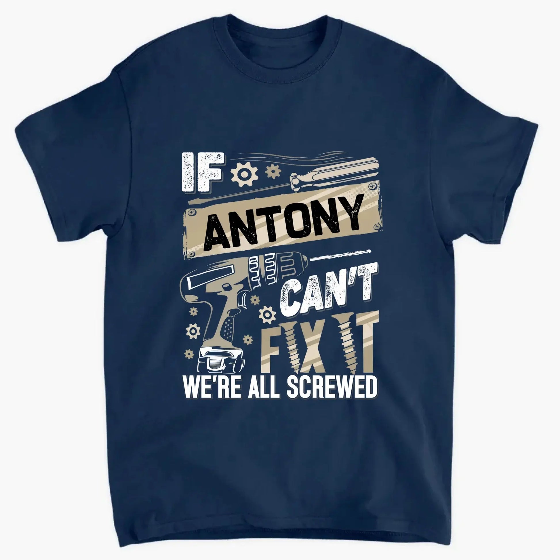 If Dad Can’t Fix It T-Shirt – Personalized Funny Repair Shirt for Dad – Father’s Day or Birthday Gift for Handy Dad  Ezcustomize