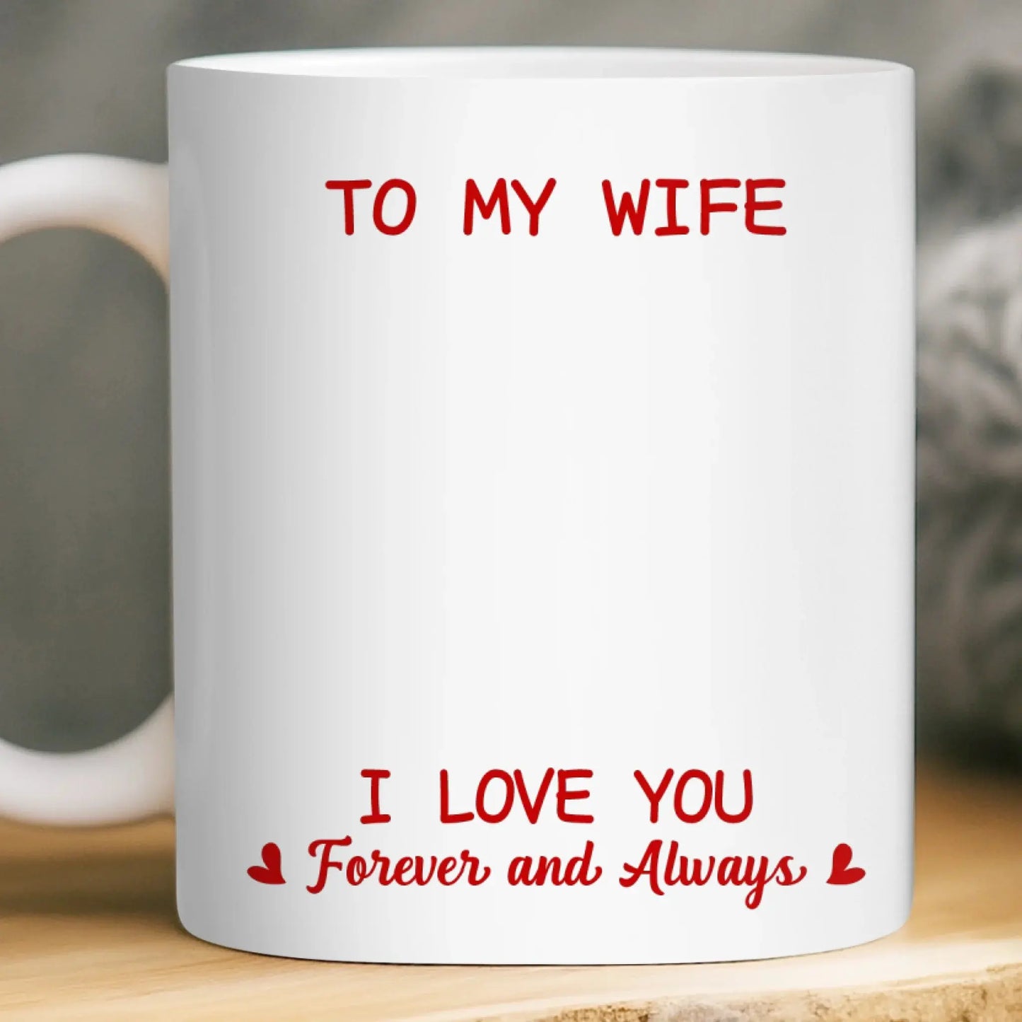 In Love With You My Wife – Personalized Custom Coffee Mug Cup – Romantic Anniversary, Valentine’s Day & Birthday Gift for Wife  Ezcustomize