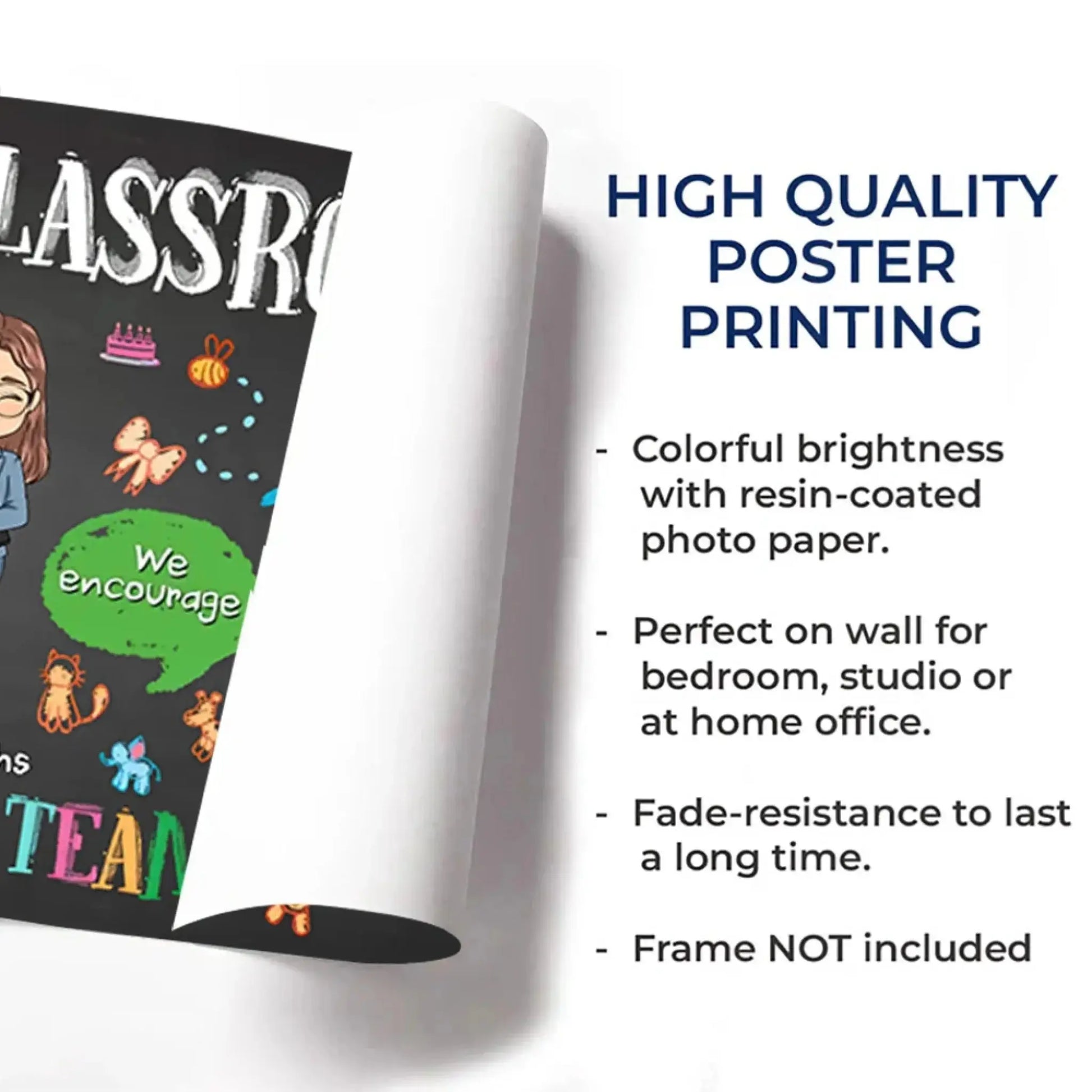 In This Classroom We Are a Team – Personalized Teacher Poster, Back to School Gift for Classroom Decoration  Ezcustomize