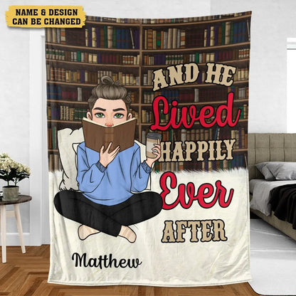 Just A Girl/Boy Who Loves Books Personalized - Blanket for Book Lovers - A Thoughtful Birthday Gift  Ezcustomize