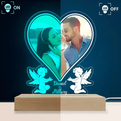 Led Light For Couple - Personalized Photo LED Light - Anniversary Gifts For Her, Him  Ezcustomize