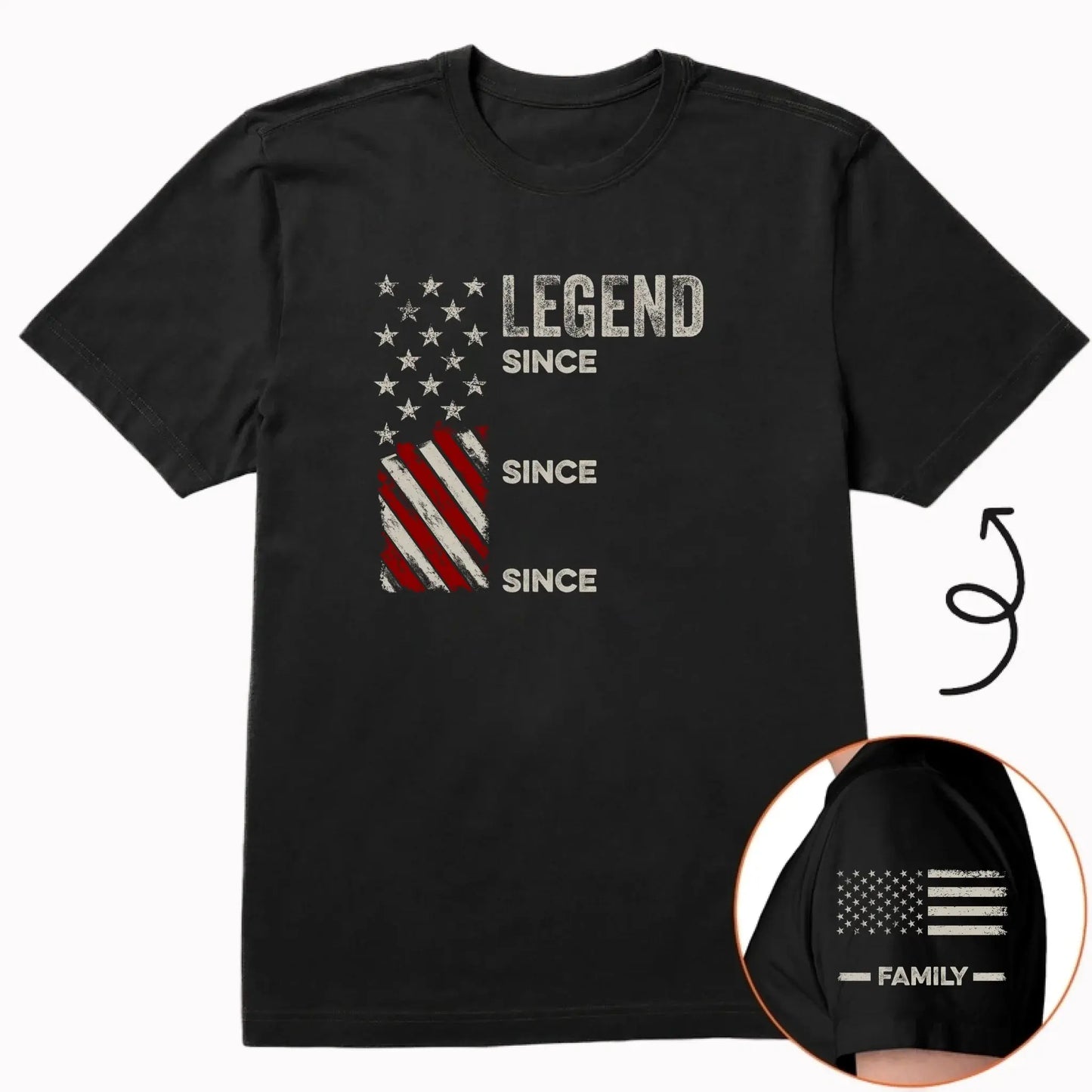 Legend Husband Dad Grandpa Custom Family Name – Personalized Shirt Tee – Funny Father’s Day Birthday Gift for Dad Grandpa  Ezcustomize