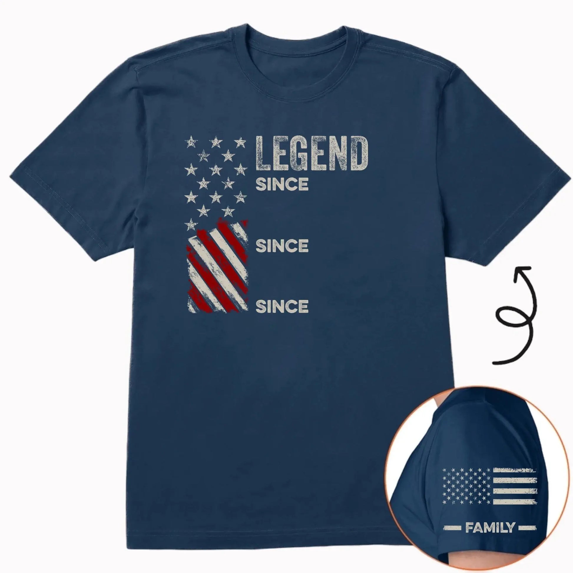 Legend Husband Dad Grandpa Custom Family Name – Personalized Shirt Tee – Funny Father’s Day Birthday Gift for Dad Grandpa  Ezcustomize