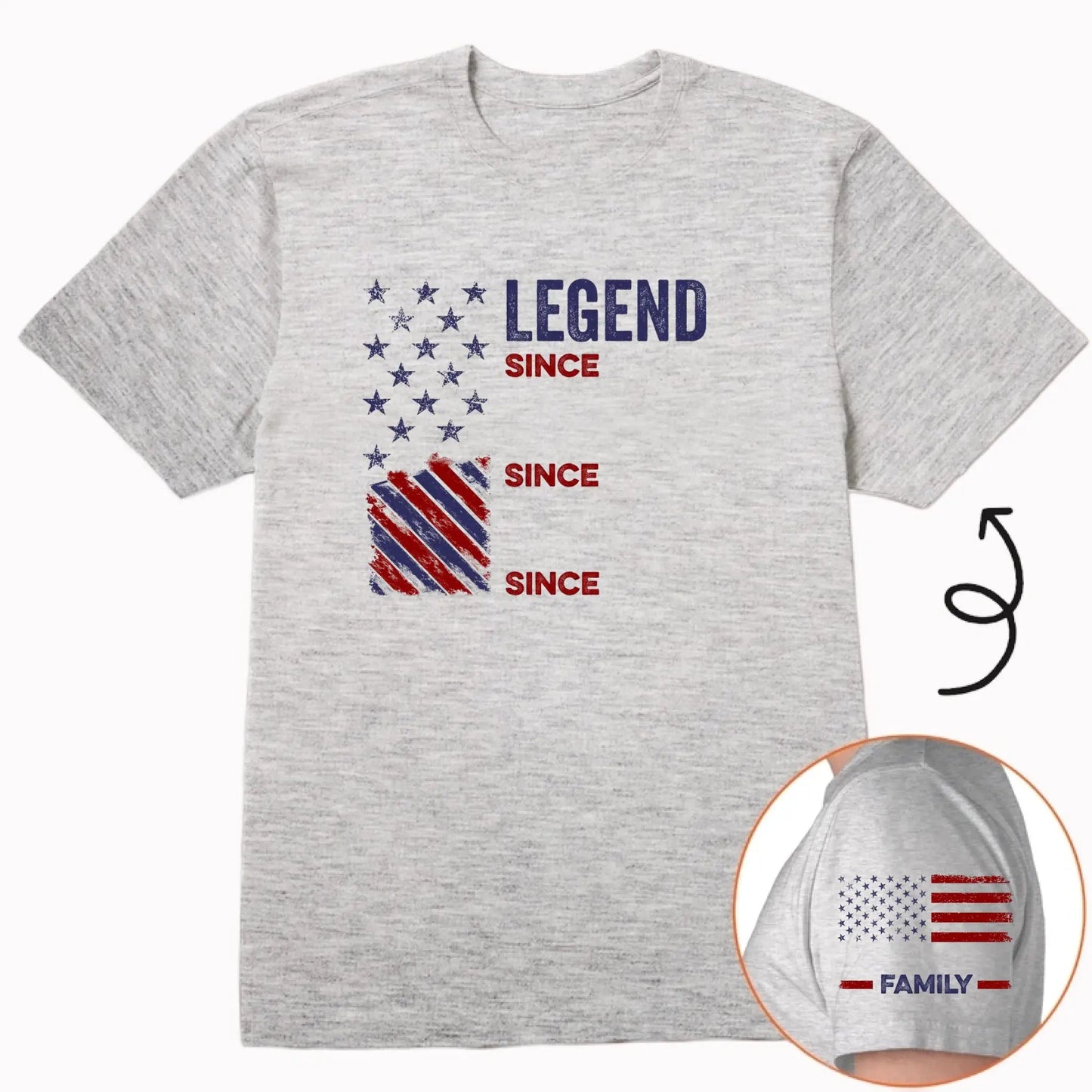 Legend Husband Dad Grandpa Custom Family Name – Personalized Shirt Tee – Funny Father’s Day Birthday Gift for Dad Grandpa  Ezcustomize