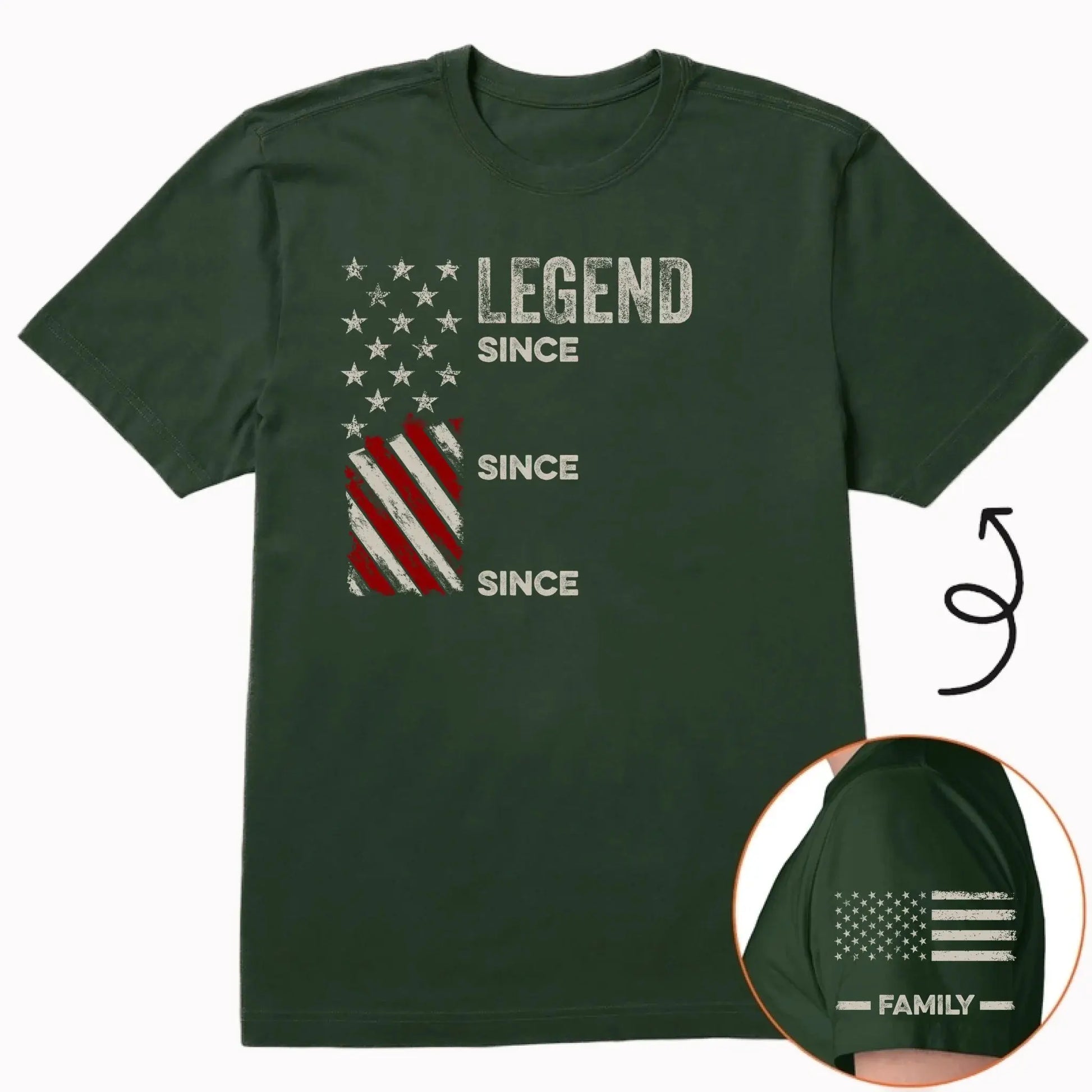 Legend Husband Dad Grandpa Custom Family Name – Personalized Shirt Tee – Funny Father’s Day Birthday Gift for Dad Grandpa  Ezcustomize