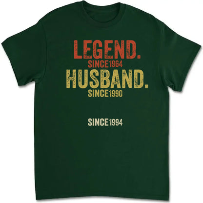Legend Husband Dad Papa - Personalized Shirt - Custom Gift for Dads & Grandpas  Ezcustomize