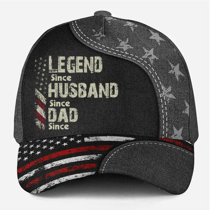 Legend Husband Dad Papa Since... – Personalized Classic Cap - Custom Father’s Day Gift for Dad, Husband, or Grandpa  Ezcustomize