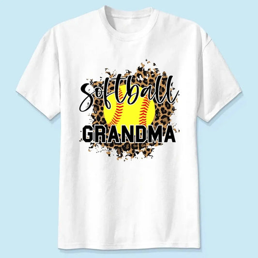 Leopard Print Sport Grandma Shirt – Personalized Custom T-Shirt – Funny Birthday Gift for Grandma, Nana, Mimi, Mom, or Wife  Ezcustomize