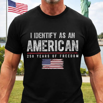 Liberty Stands Tall America 250th Anniversary – Persionalized T-shirt – Patriotic Holiday Gift for Men and Women  Ezcustomize