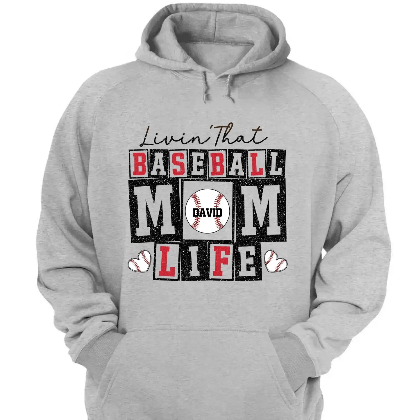 Livin’ That Baseball Mom Life – Personalized T-Shirt – Custom Gift for Proud Baseball Moms on Game Day or Mother’s Day  Ezcustomize