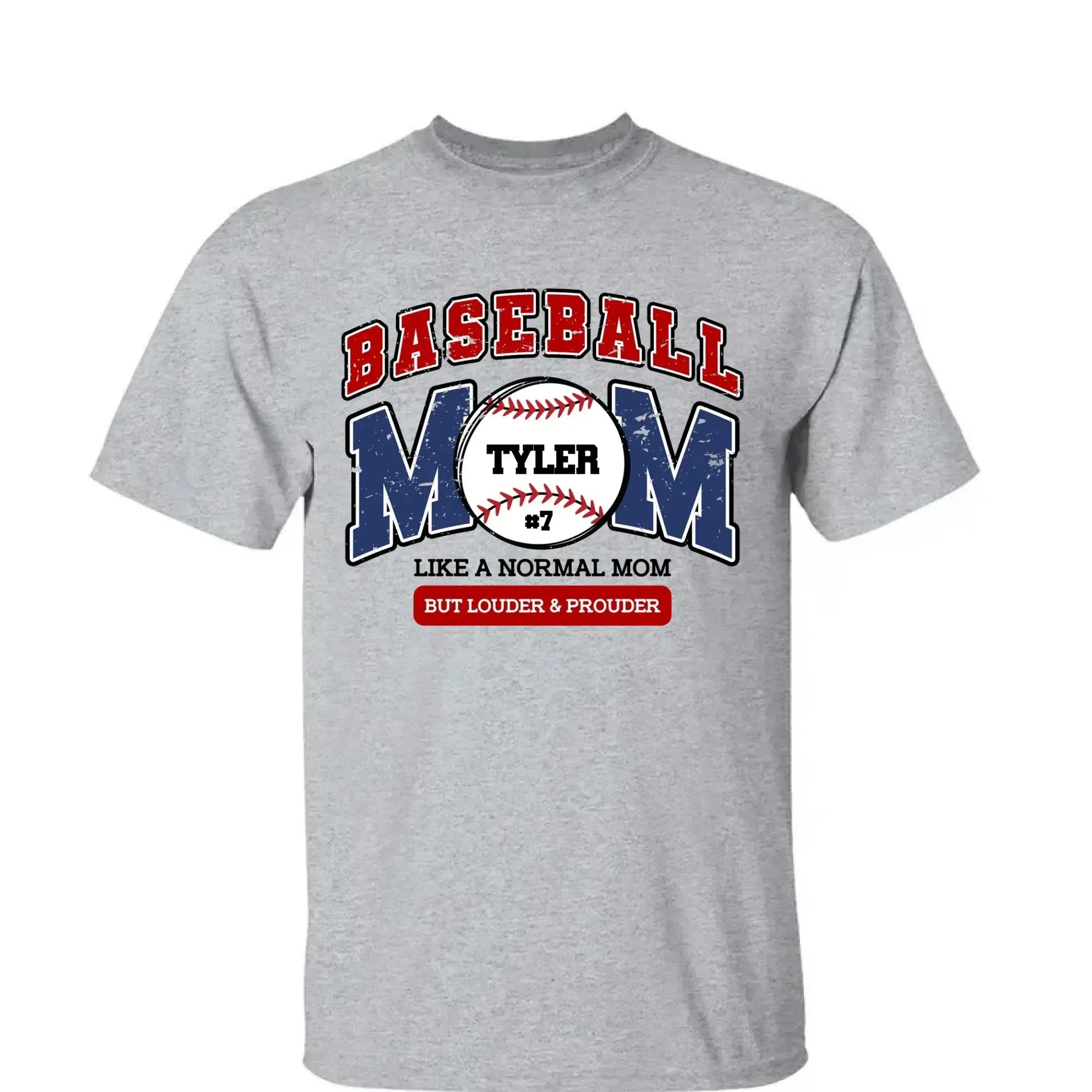 Loud and Proud Baseball Mom Shirt – Personalized T-Shirt – Custom Game Day Gift for Proud Baseball Moms  Ezcustomize