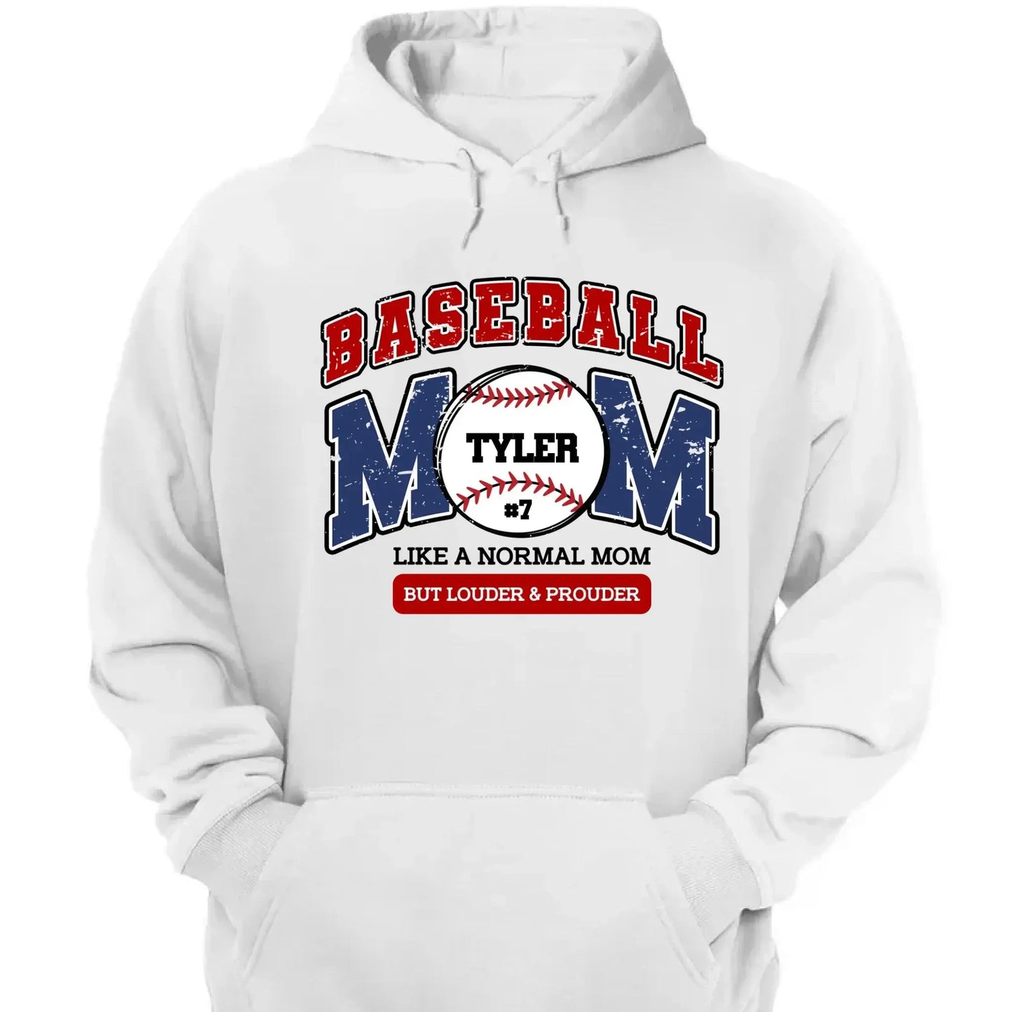 Loud and Proud Baseball Mom Shirt – Personalized T-Shirt – Custom Game Day Gift for Proud Baseball Moms  Ezcustomize