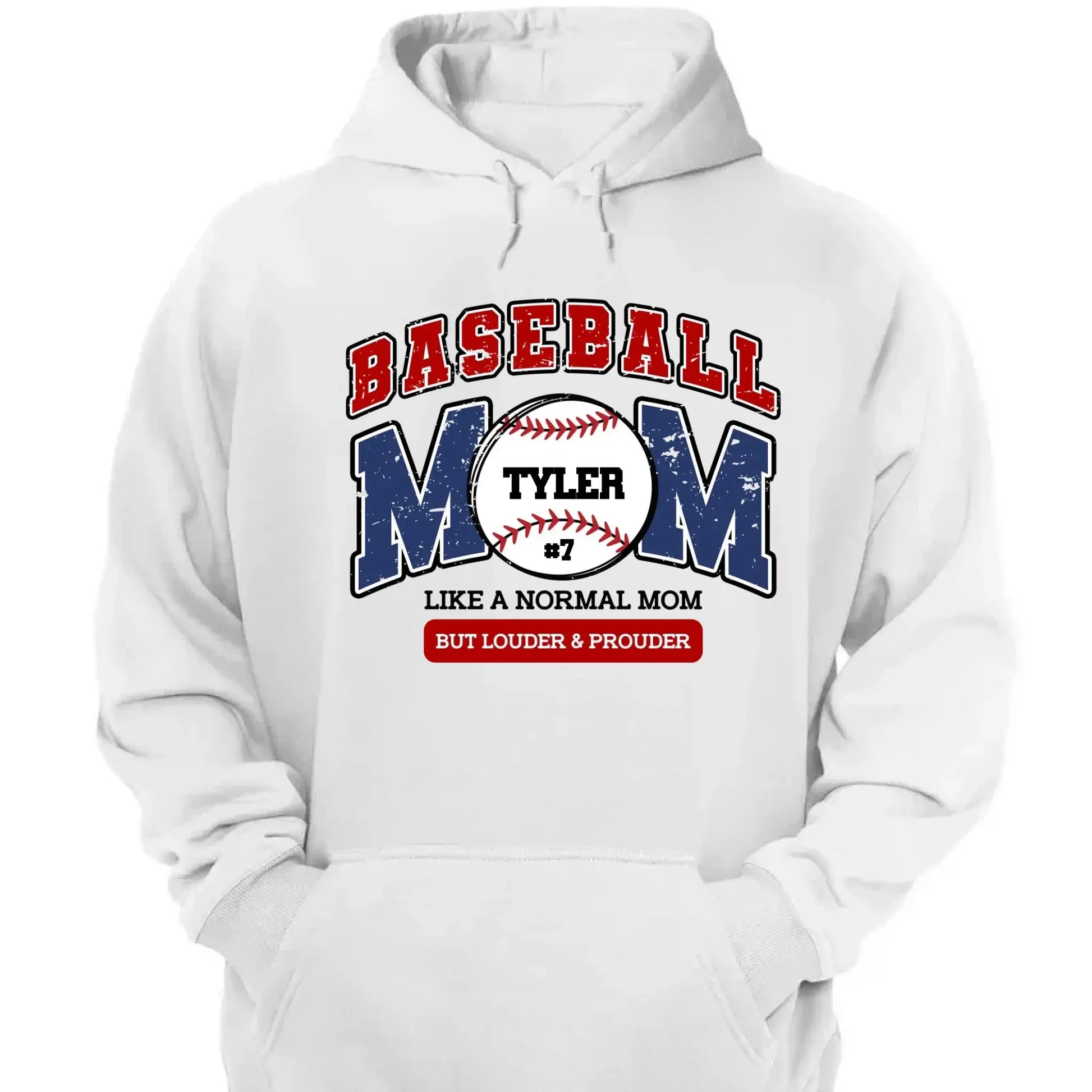 Loud and Proud Baseball Mom Shirt – Personalized T-Shirt – Custom Game Day Gift for Proud Baseball Moms  Ezcustomize