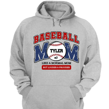 Loud and Proud Baseball Mom Shirt – Personalized T-Shirt – Custom Game Day Gift for Proud Baseball Moms  Ezcustomize