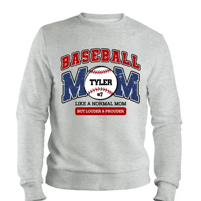 Loud and Proud Baseball Mom Shirt – Personalized T-Shirt – Custom Game Day Gift for Proud Baseball Moms  Ezcustomize